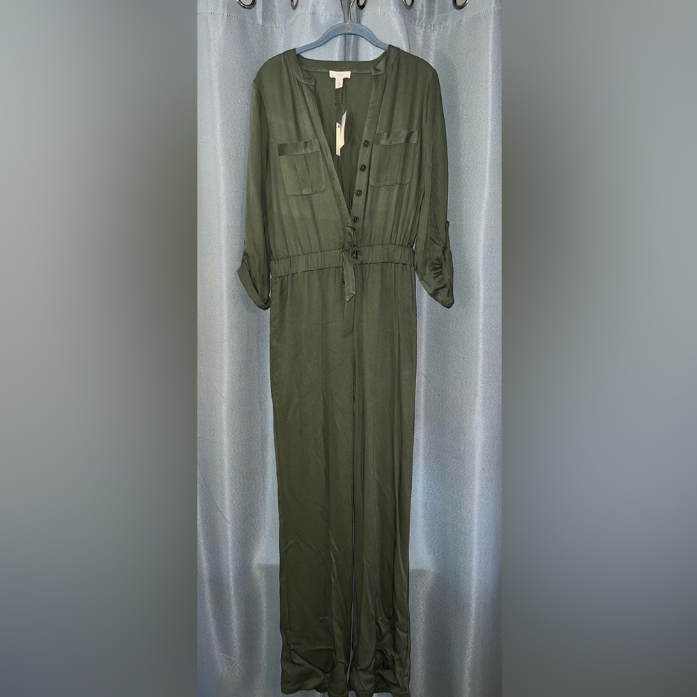 Olive Green Cupio Jumpsuit